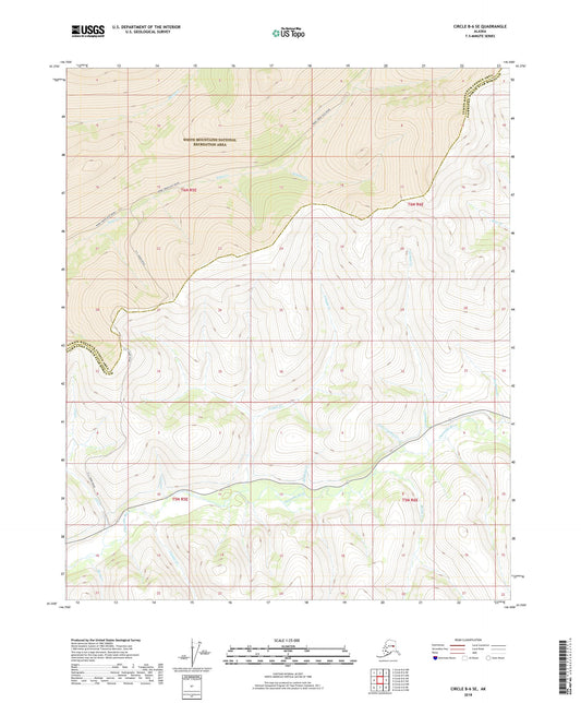 Circle B-6 SE Alaska US Topo Map Image