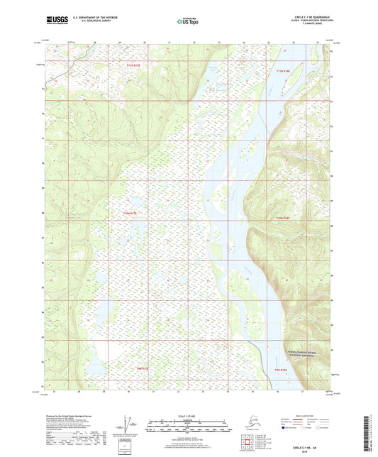 Circle C-1 NE Alaska US Topo Map Image