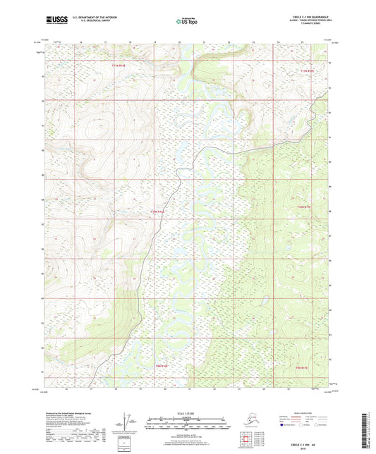 Circle C-1 NW Alaska US Topo Map Image