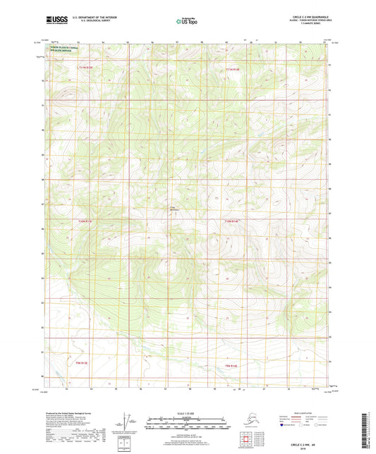 Circle C-2 NW Alaska US Topo Map Image