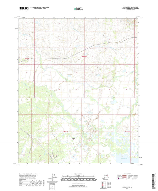 Circle C-2 SE Alaska US Topo Map Image