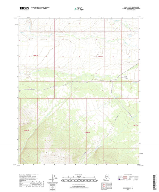 Circle C-2 SW Alaska US Topo Map Image