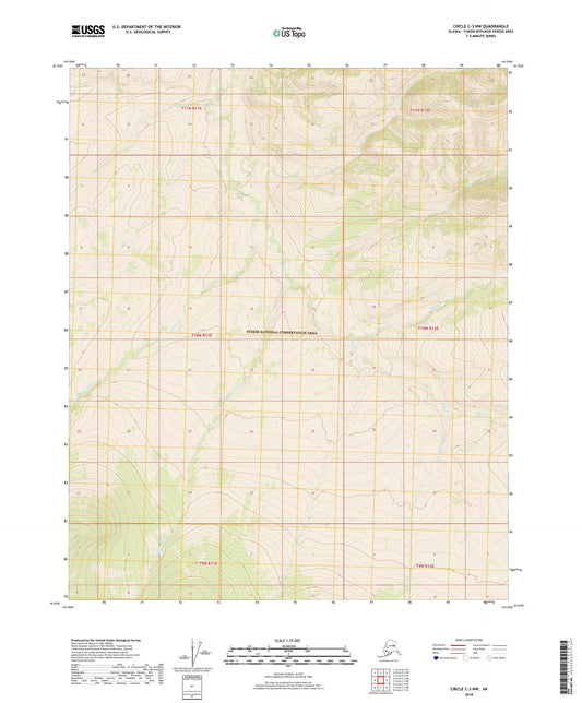 Circle C-3 NW Alaska US Topo Map Image
