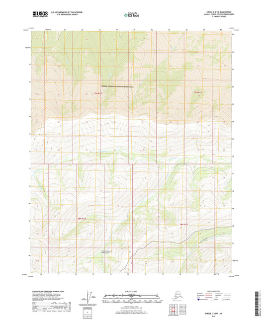 Circle C-3 SW Alaska US Topo Map Image