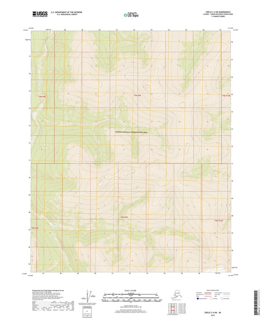 Circle C-4 SW Alaska US Topo Map Image