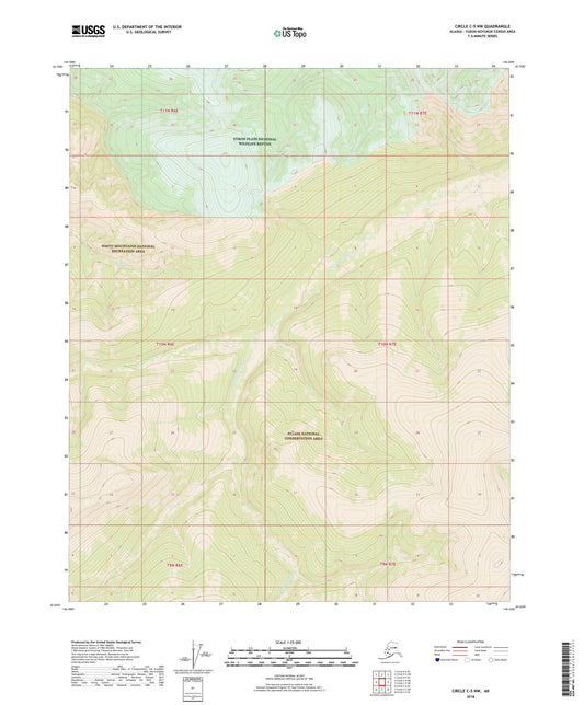 Circle C-5 NW Alaska US Topo Map Image