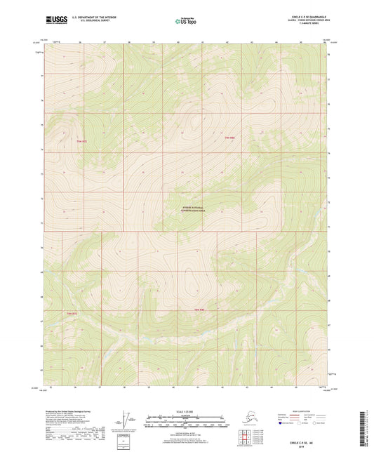 Circle C-5 SE Alaska US Topo Map Image
