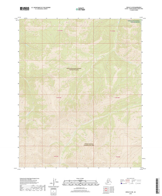 Circle C-6 NE Alaska US Topo Map Image