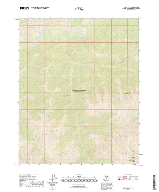 Circle C-6 NW Alaska US Topo Map Image