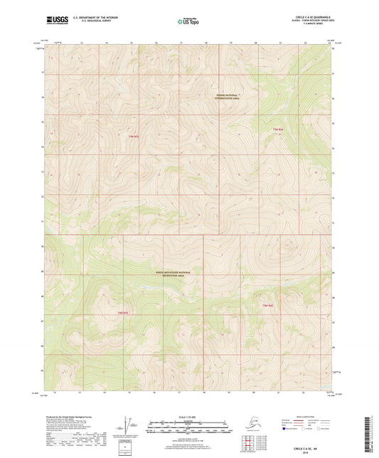 Circle C-6 SE Alaska US Topo Map Image