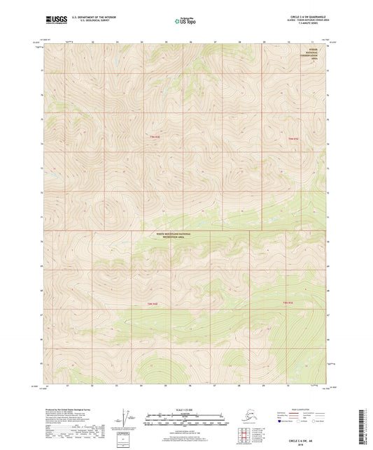 Circle C-6 SW Alaska US Topo Map Image