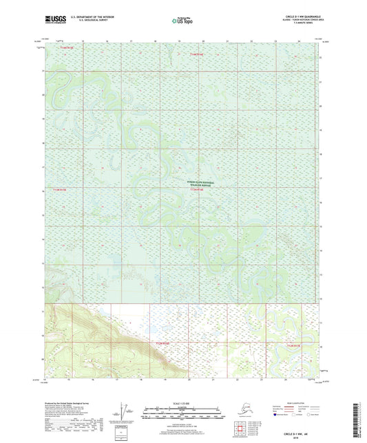 Circle D-1 NW Alaska US Topo Map Image
