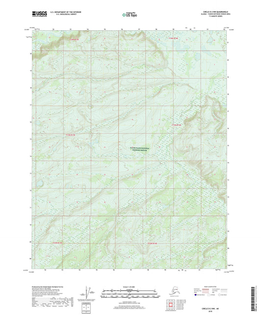 Circle D-2 NW Alaska US Topo Map Image