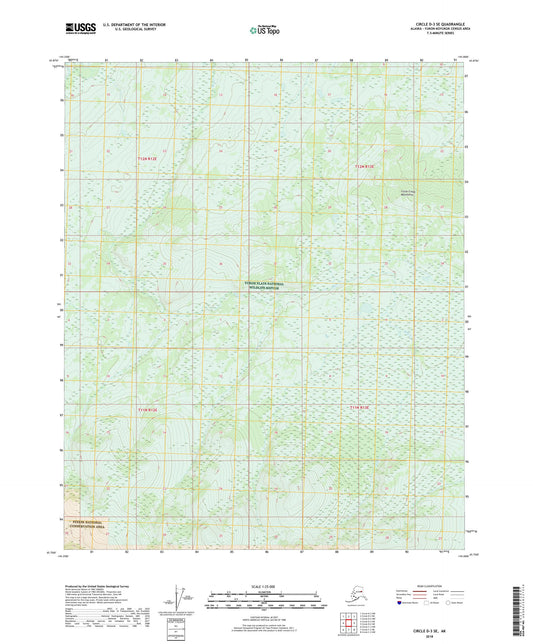 Circle D-3 SE Alaska US Topo Map Image