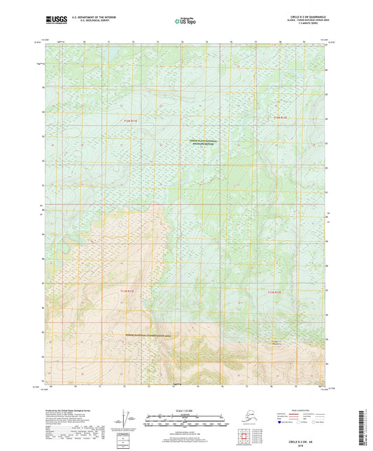 Circle D-3 SW Alaska US Topo Map Image