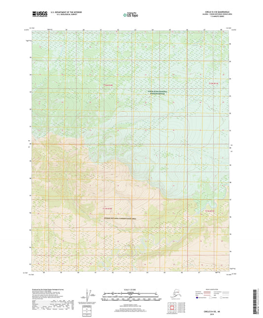 Circle D-4 SE Alaska US Topo Map Image