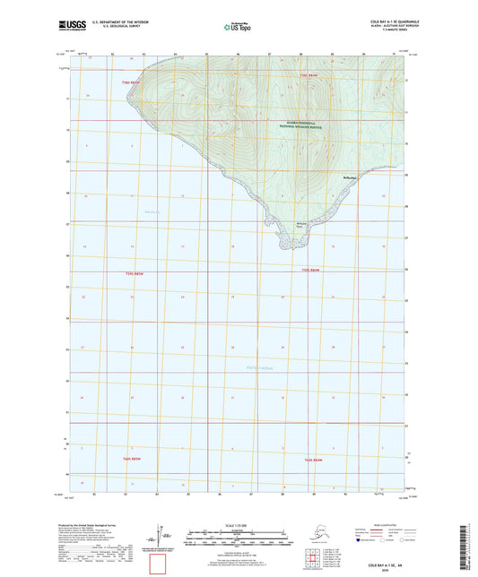 Cold Bay A-1 SE Alaska US Topo Map Image