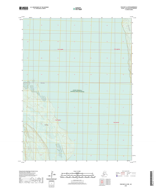 Cold Bay A-2 NW Alaska US Topo Map Image