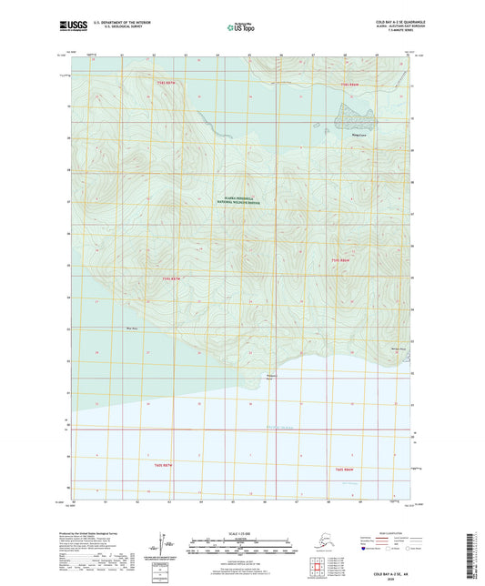 Cold Bay A-2 SE Alaska US Topo Map Image