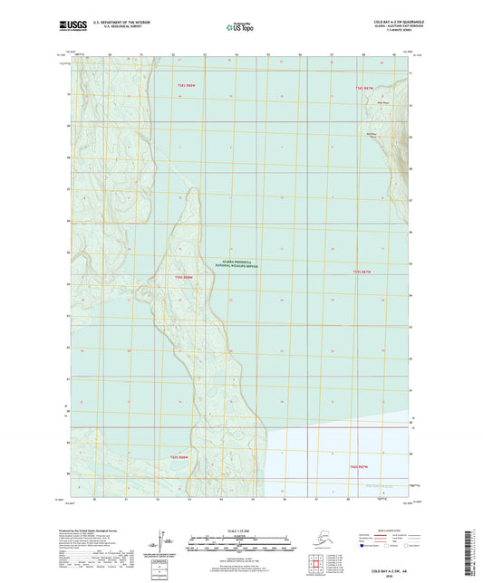 Cold Bay A-2 SW Alaska US Topo Map Image
