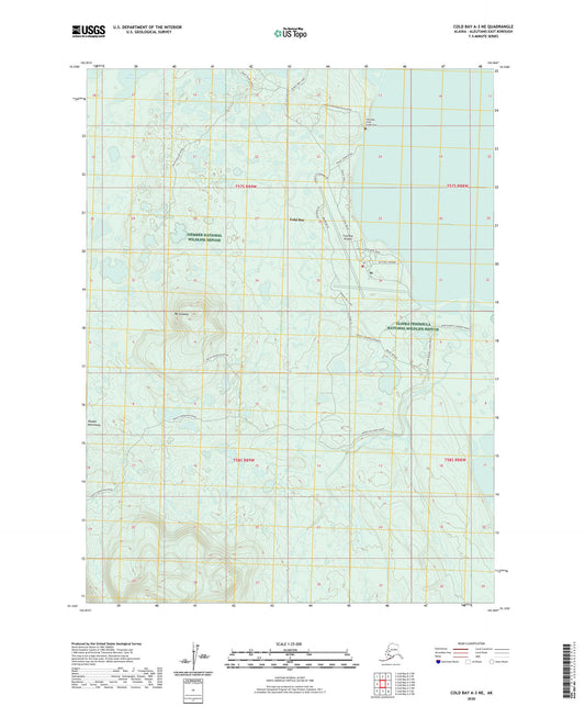 Cold Bay A-3 NE Alaska US Topo Map Image