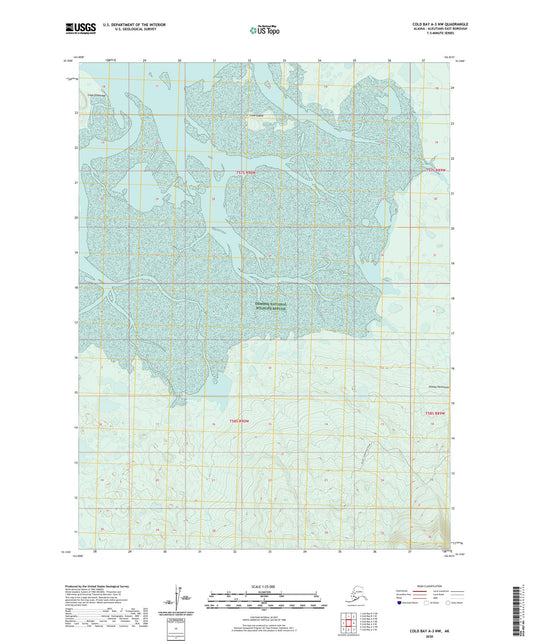 Cold Bay A-3 NW Alaska US Topo Map Image