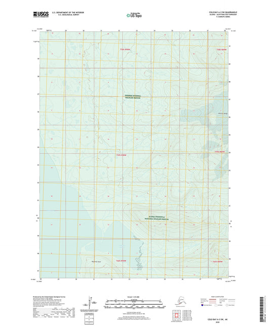Cold Bay A-3 SW Alaska US Topo Map Image