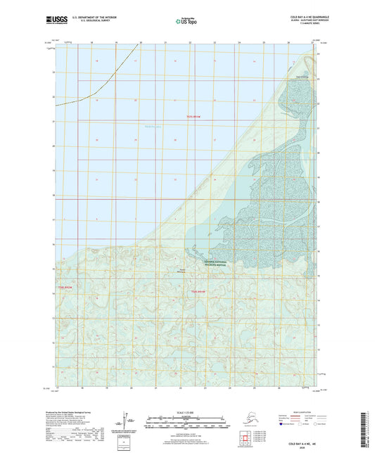 Cold Bay A-4 NE Alaska US Topo Map Image