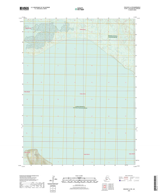 Cold Bay A-4 SE Alaska US Topo Map Image