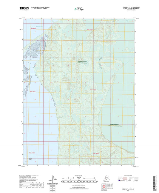 Cold Bay A-4 SW Alaska US Topo Map Image