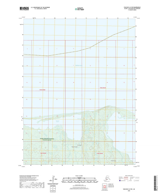 Cold Bay A-5 SW Alaska US Topo Map Image