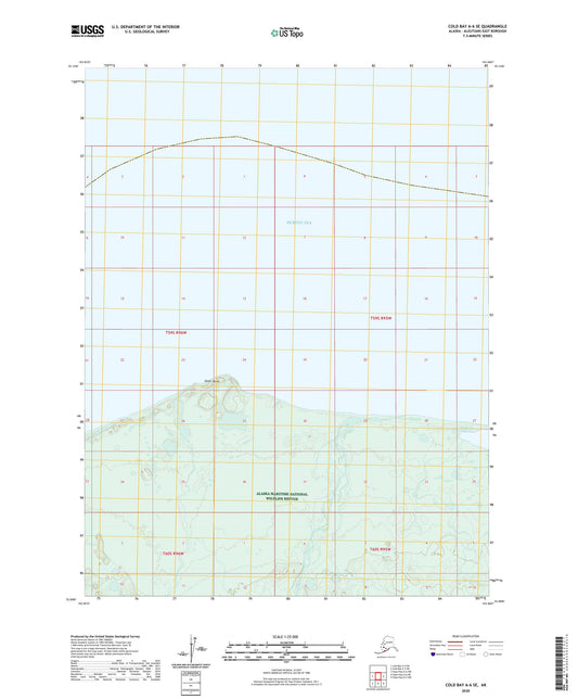 Cold Bay A-6 SE Alaska US Topo Map Image