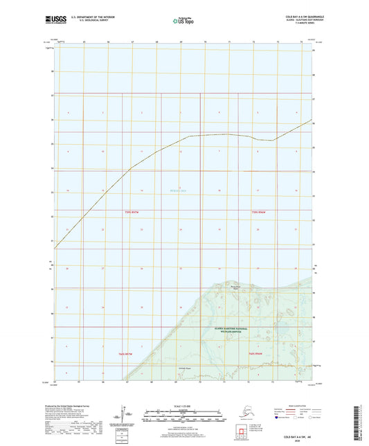 Cold Bay A-6 SW Alaska US Topo Map Image