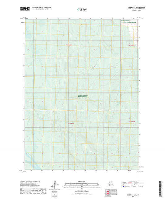 Cold Bay B-2 NE Alaska US Topo Map Image