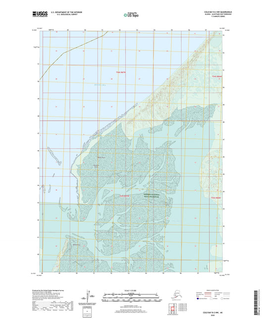 Cold Bay B-2 NW Alaska US Topo Map Image