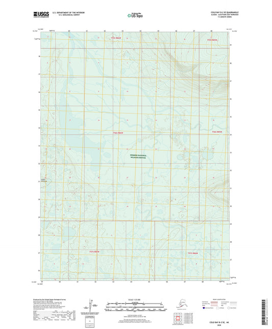 Cold Bay B-2 SE Alaska US Topo Map Image