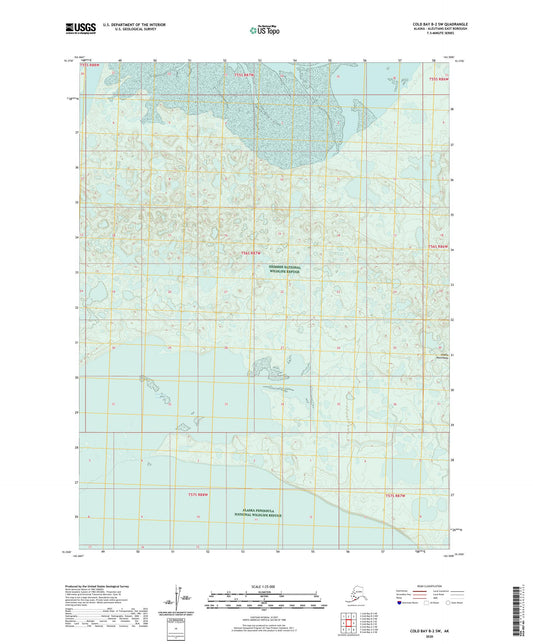 Cold Bay B-2 SW Alaska US Topo Map Image