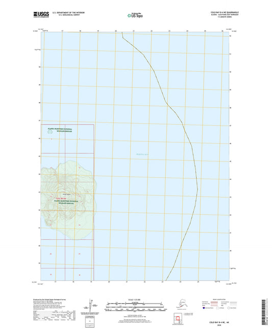 Cold Bay B-4 NE Alaska US Topo Map Image