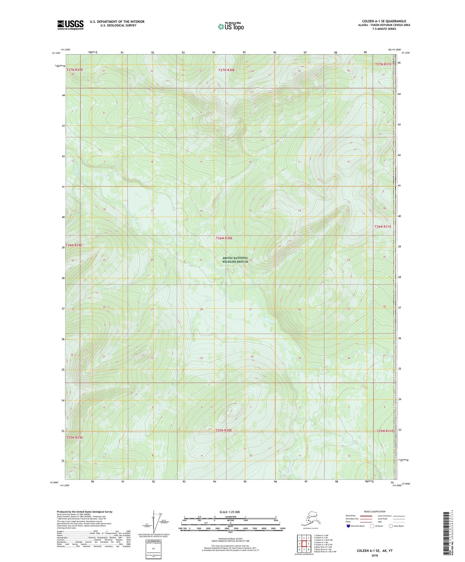 Coleen A-1 SE Alaska US Topo Map Image