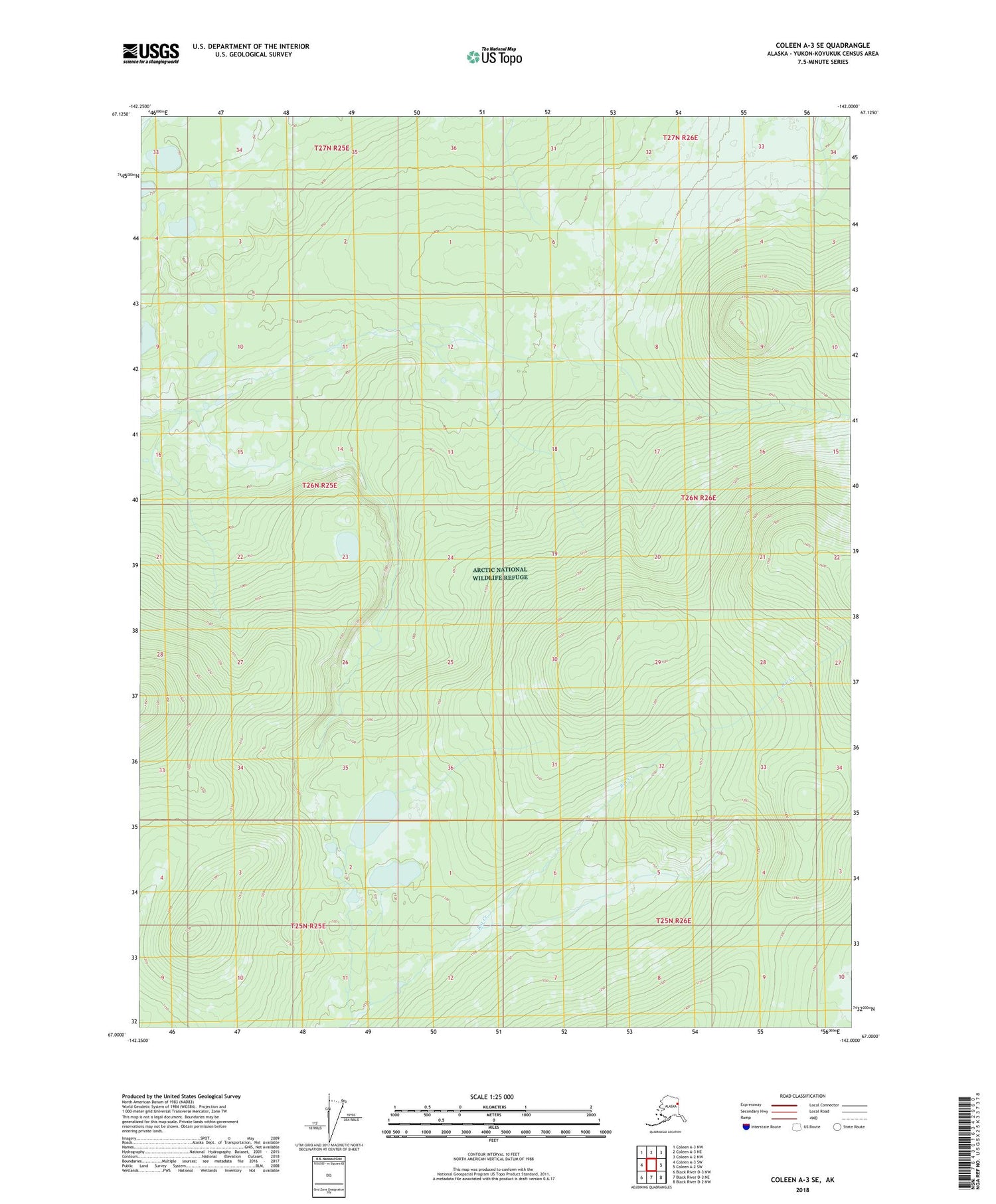 Coleen A-3 SE Alaska US Topo Map Image