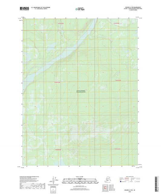 Coleen A-3 SW Alaska US Topo Map Image