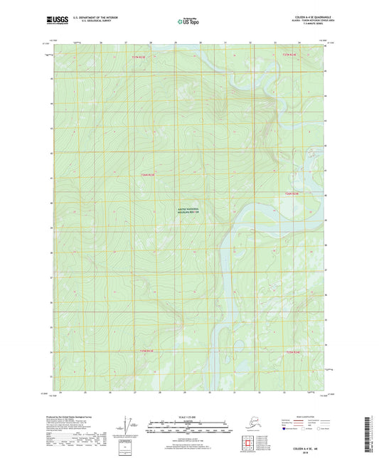 Coleen A-4 SE Alaska US Topo Map Image