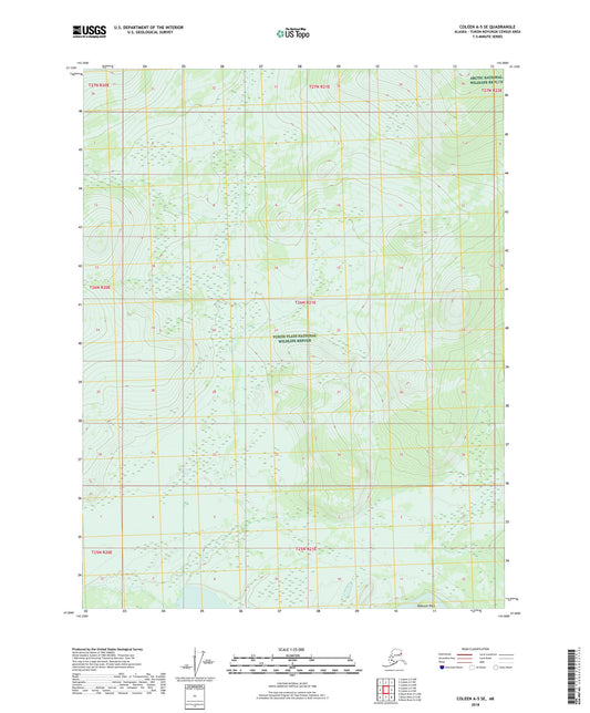 Coleen A-5 SE Alaska US Topo Map Image