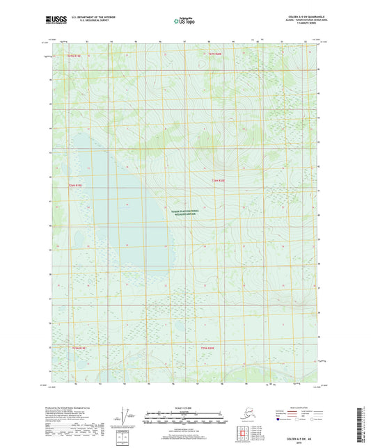 Coleen A-5 SW Alaska US Topo Map Image