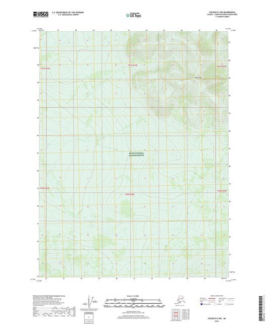 Coleen B-3 NW Alaska US Topo Map Image
