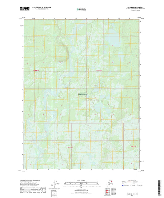 Coleen B-4 SW Alaska US Topo Map Image
