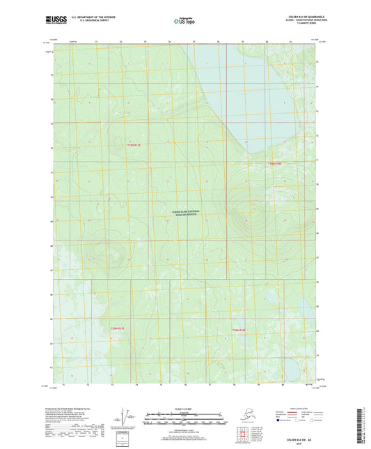 Coleen B-6 SW Alaska US Topo Map Image
