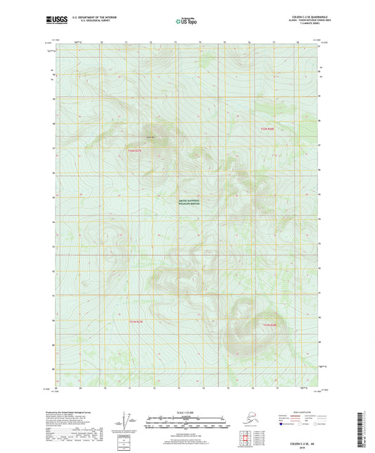 Coleen C-2 SE Alaska US Topo Map Image