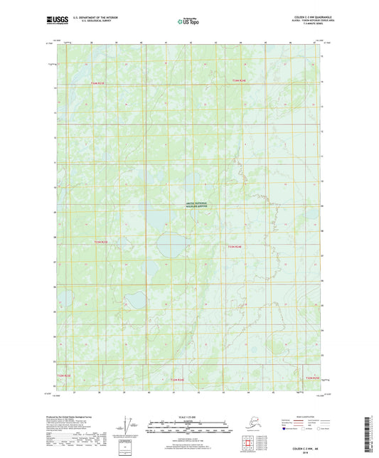 Coleen C-3 NW Alaska US Topo Map Image