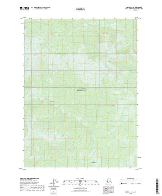 Coleen C-4 NW Alaska US Topo Map Image